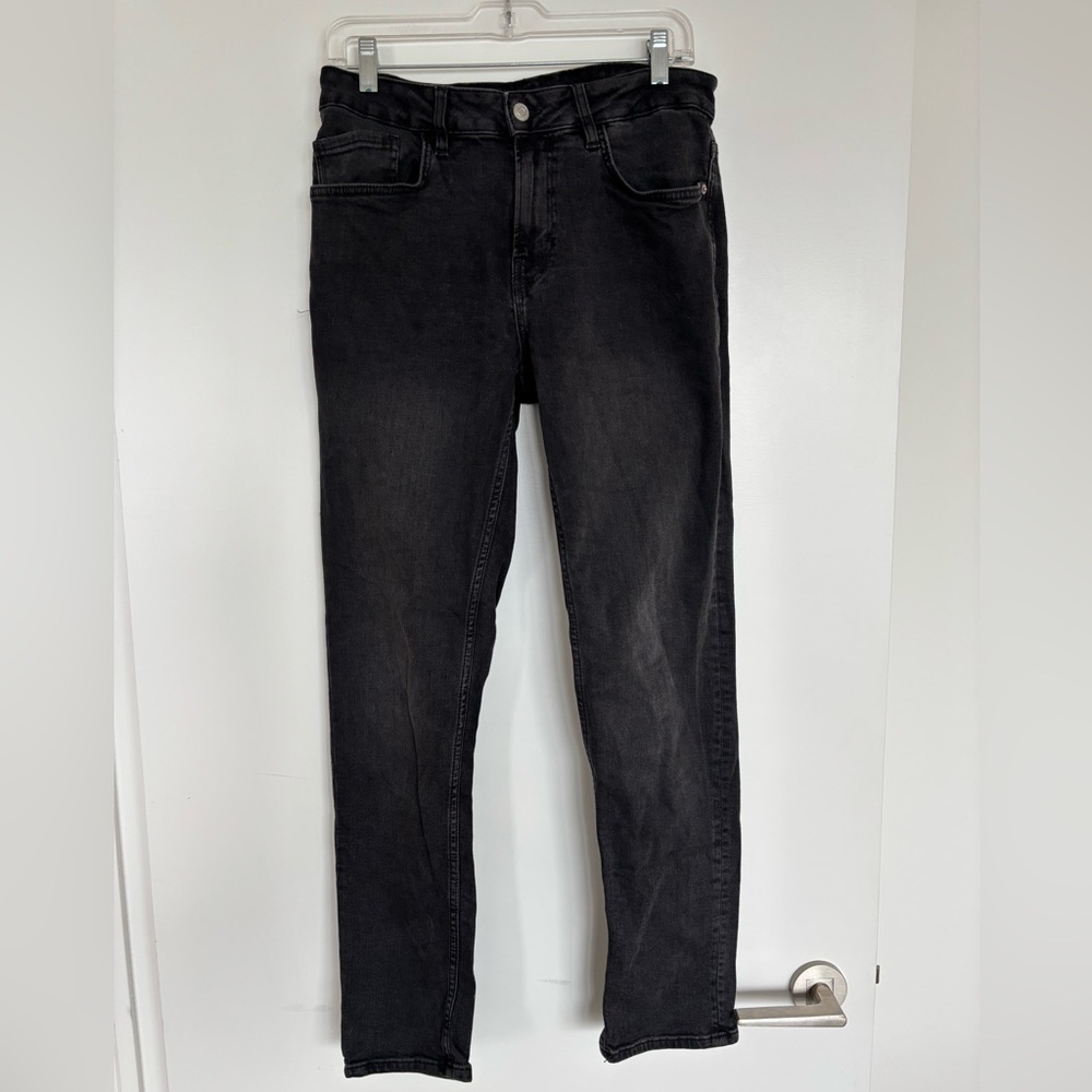 Zara 15.5” Waist Classic Men’s Jeans, Black, Size 31.